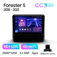 Штатна магнітола Teyes CC3 6+128 Gb Subaru Forester 5 2018-2023 9" 2k