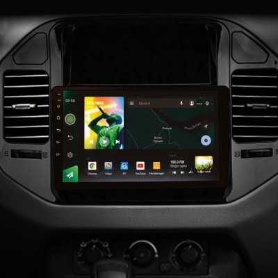 Штатна магнітола SIGMA X9464 ANDROID 10 4+64 Gb 4G DSP Mitsubishi Pajero 3 V70 V60 1999-2006 (brown) 9"