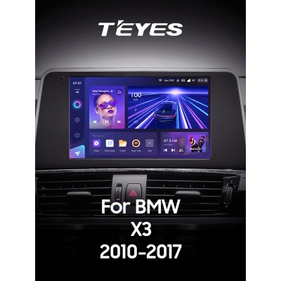 Штатна магнітола Teyes CC3 4+64 Gb BMW X3 F25 CIC (1 Din) 2010-2014 9" 1din 2k (L3)