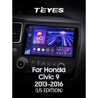 Штатна магнітола Teyes CC3 6+128 Gb Honda Civic 9 Middle East 2013-2016 9" 2k (L1)