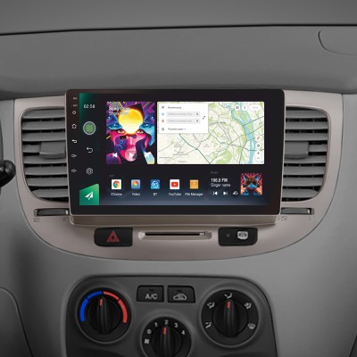 Штатна магнітола SIGMA PRO 9464 ANDROID 10 4+64 Gb 4G DSP Kia RIO 2 2005-2011 9"