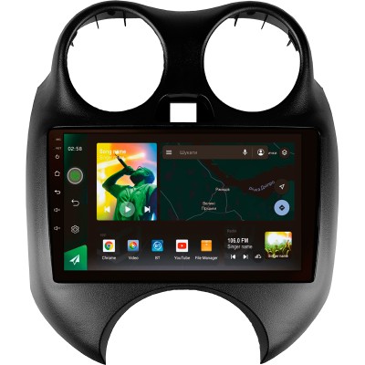 Штатна магнітола SIGMA X9464 ANDROID 10 4+64 Gb 4G DSP Nissan March Micra K13 2010-2013 9"