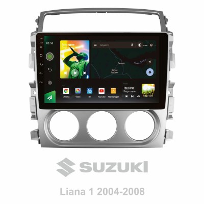 Штатна магнітола SIGMA X9464 ANDROID 10 4+64 Gb 4G DSP Suzuki Liana 1 2004-2008 9"