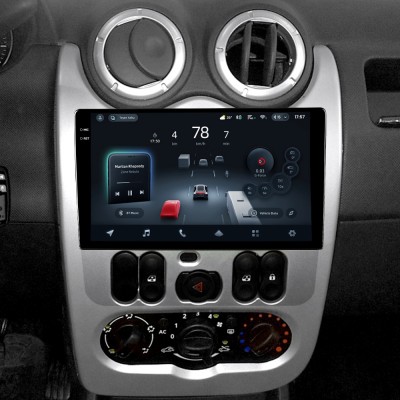 Штатна магнітола Teyes CC4 Pro 12+256 Gb Renault Logan 1 Sandero For Dacia Duster 2009-2017 9" 2k