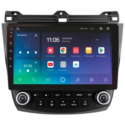 Штатна магнітола SIGMA X10464 ANDROID 10 4+64 Gb 4G DSP Honda Accord 7 CM UC CL (F2) 2002-2008 10" (L1)