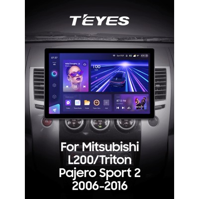 Штатна магнітола Teyes CC3 6+128 Gb Mitsubishi Pajero Sport 2 L200 Triton 2008-2016 (CAN BUS) 13" 2k (L1)