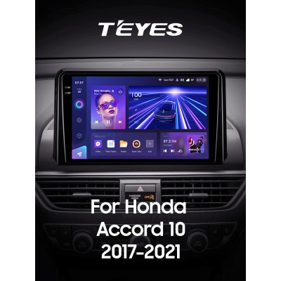 Штатна магнітола Teyes CC3 4+32 Gb Honda Accord 10 CV X 2017 - 2021 (A) 9" 2k