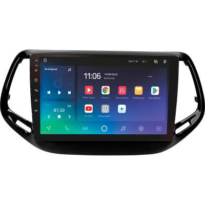 Штатна магнітола SIGMA X10464 ANDROID 10 4+64 Gb 4G DSP Jeep Compass 2 MP 2016-2018 10"