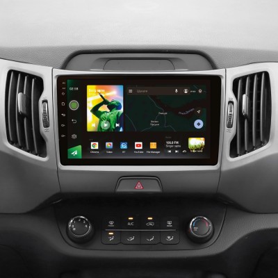 Штатна магнітола SIGMA X9464 ANDROID 10 4+64 Gb 4G DSP Kia Sportage 3 SL 2010-2016 (A) 9"