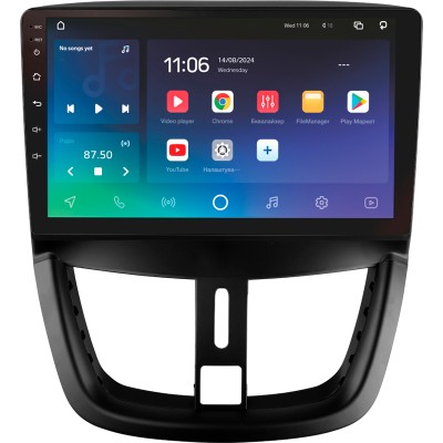 Штатна магнітола SIGMA X9432 ANDROID 10 4+32 Gb 4G DSP Peugeot 207 2006-2015 9"