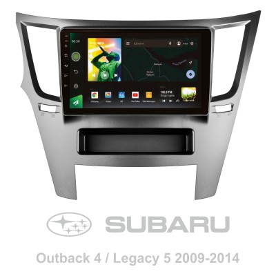 Штатна магнітола SIGMA X9464 ANDROID 10 4+64 Gb 4G DSP Subaru Outback 4 Legacy 5 2009-2014 9"