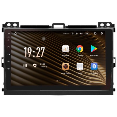Штатна магнітола SIGMA S9432 ANDROID 10 4+32 Gb 4G DSP Toyota Land Cruiser Prado 120 3 III For Lexus GX470 GX 470 J120 2002-2009 (F1) (B) 9"