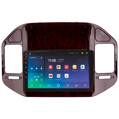 Штатна магнітола SIGMA PRO 9432 ANDROID 10 4+32 Gb 4G DSP Mitsubishi Pajero 3 V70 V60 1999-2006 (brown) 9"