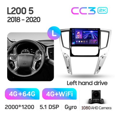 Штатна магнітола Teyes CC3 4+64 Gb Mitsubishi L200 5 2018-2020 (F2) 9" 2k