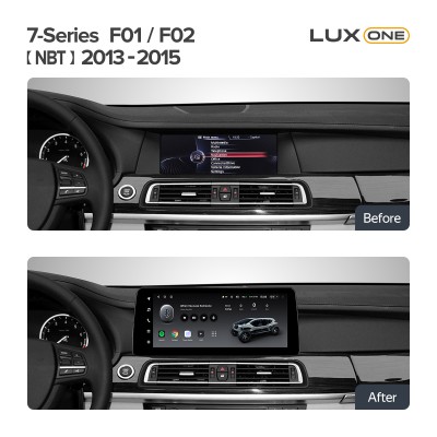 Штатна магнітола Teyes LUX ONE 6+128 Gb BMW 7-Series F01 F02 NBT 2013-2015 12.3"
