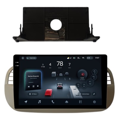 Штатна магнітола Teyes CC4 Pro 12+256 Gb Fiat 500 2007-2015 Beige 9" 2k