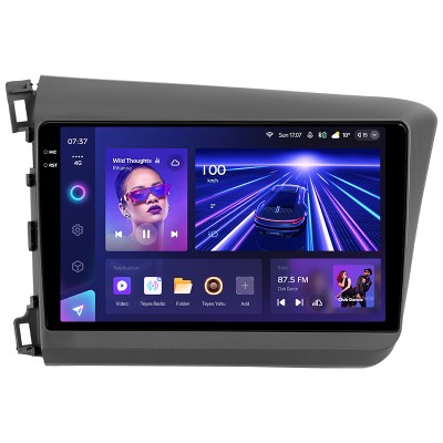 Штатна магнітола Teyes CC3 4+64 Gb Honda Civic 9 FB FK FD 2011-2015 9" 2k