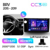 Штатна магнітола Teyes CC3 4+64 Gb Honda BRV 2015-2019 9" 2k (L1)