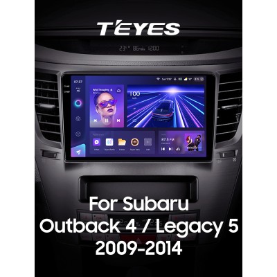 Штатна магнітола Teyes CC3 6+128 Gb Subaru Outback 4 Legacy 5 2009-2014 9" 2k