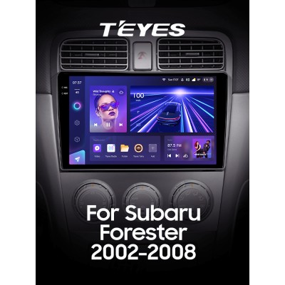 Штатна магнітола Teyes CC3 6+128 Gb з коловим оглядом 360° Subaru Forester SG 2002-2008 9" 2k