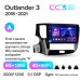 Штатна магнітола Teyes CC3 6+128 Gb з коловим оглядом 360° Mitsubishi Outlander 3 III GF0W GF0W GG0W 2018 - 2021 10" 2k
