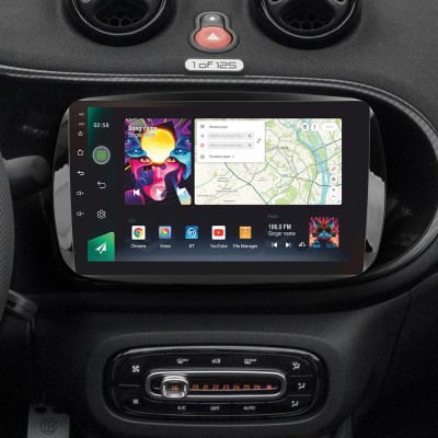 Штатна магнітола SIGMA PRO 9464 ANDROID 10 4+64 Gb 4G DSP Mercedes Benz Smart Fortwo 3 C453 A453 W453 2014-2020 9" (L1)