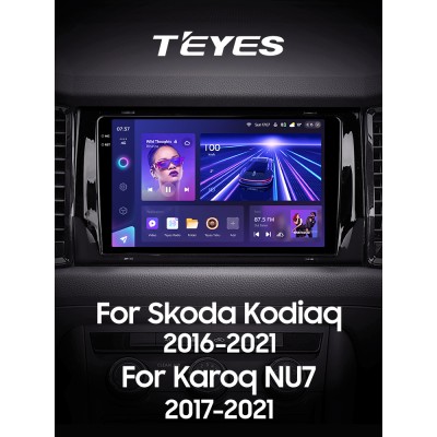 Штатна магнітола Teyes CC3 6+128 Gb з коловим оглядом 360° Skoda Kodiaq 2016-2021 Karoq NU7 2017-2021 (B) 9" 2k