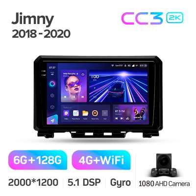 Штатна магнітола Teyes CC3 6+128 Gb Suzuki Jimny JB64 2018-2020 9" 2k