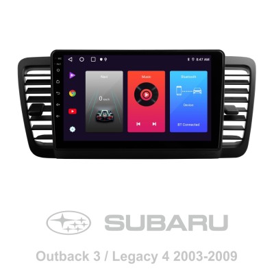 Штатна магнітола SIGMA F9216 ANDROID 10 2+32 Gb Subaru Outback 3 Legacy 4 2003-2009 9"