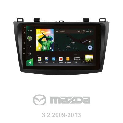 Штатна магнітола SIGMA X9464 ANDROID 10 4+64 Gb 4G DSP Mazda 3 2 2009-2013 9"