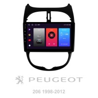 Штатна магнітола SIGMA F9216 ANDROID 10 2+32 Gb Peugeot 206 1998-2012 9" (L1)