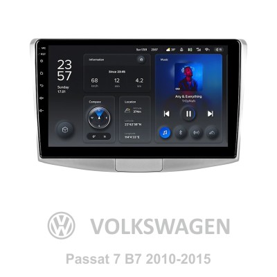 Штатна магнітола Teyes X1 2+32Gb Volkswagen Passat 7 B7 2010-2015 10"