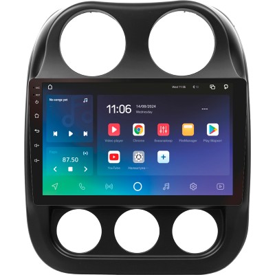 Штатна магнітола SIGMA X10464 ANDROID 10 4+64 Gb 4G DSP Jeep Compass 1 MK 2009-2015 10"