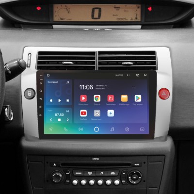 Штатна магнітола SIGMA X9464 ANDROID 10 4+64 Gb 4G DSP Citroen C4 LA LC C-Triomphe C-Quatre 2004-2014 9"