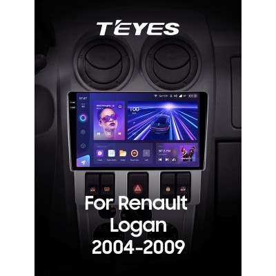 Штатна магнітола Teyes CC3 4+32 Gb Renault Logan 1 2004-2009 9" 2k