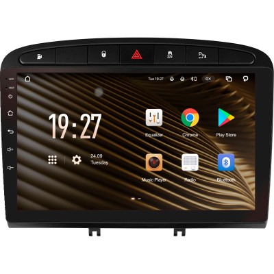 Штатна магнітола SIGMA S9432 ANDROID 10 4+32 Gb 4G DSP Peugeot 408 1 T7 2012-2020 For Peugeot 308 2007-2015 9"