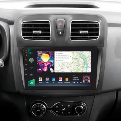 Штатна магнітола SIGMA PRO 9464 ANDROID 10 4+64 Gb 4G DSP Renault Logan 2 2012-2022 Sandero 2 2013-2022 (F1) (B) 9" (L1)