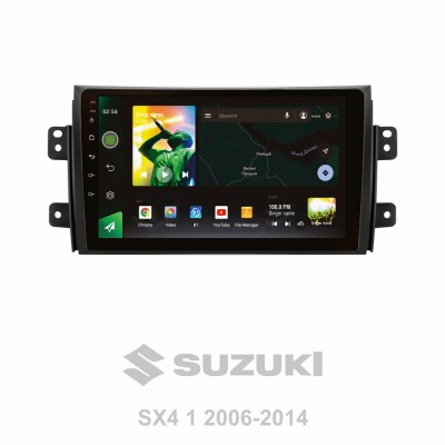 Штатна магнітола SIGMA X9464 ANDROID 10 4+64 Gb 4G DSP Suzuki SX4 1 2006-2014 9"