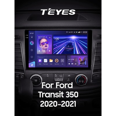 Штатна магнітола Teyes CC3 4+64 Gb Ford Transit 350 (1 Din) 2020-2021 10" 1din 2k (L1)