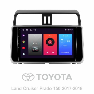 Штатна магнітола SIGMA F10216 ANDROID 10 2+32 Gb Toyota Land Cruiser Prado 150 2018-2020 10"