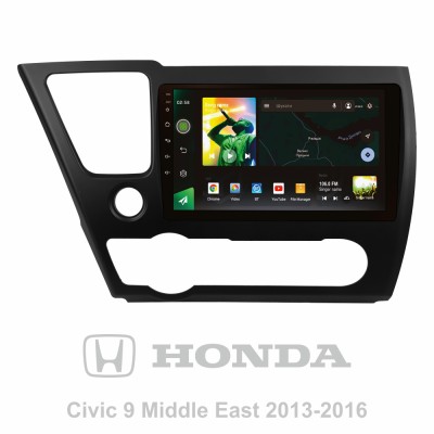 Штатна магнітола SIGMA X9464 ANDROID 10 4+64 Gb 4G DSP Honda Civic 9 Middle East 2013-2016 9" (L1)