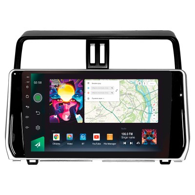 Штатна магнітола SIGMA PRO 10464 ANDROID 10 4+64 Gb 4G DSP Toyota Land Cruiser Prado 150 2018-2020 10"