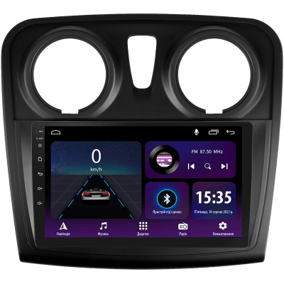 Штатна магнітола SIGMA E9232 ANDROID 10 2+32 Gb Renault Logan 2 2012-2022 Sandero 2 2013-2022 (F2) (B) 9" (L1)