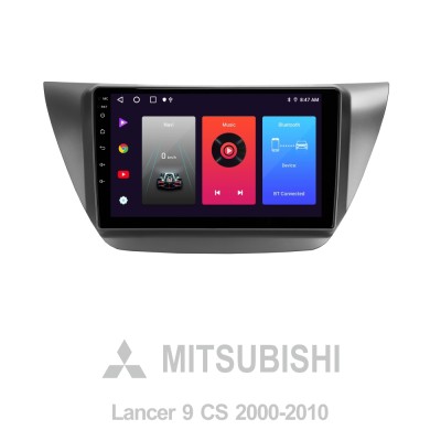 Штатна магнітола SIGMA F9216 ANDROID 10 2+32 Gb Mitsubishi Lancer 9 CS 2000-2010 9"