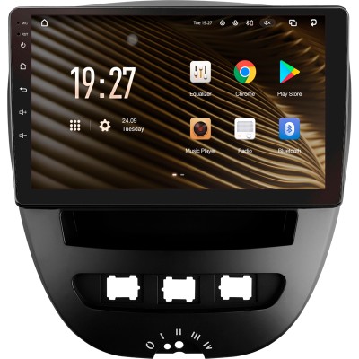 Штатна магнітола SIGMA S10432 ANDROID 10 4+32 Gb 4G DSP Peugeot 107 Toyota Aygo 2005-2014 10"