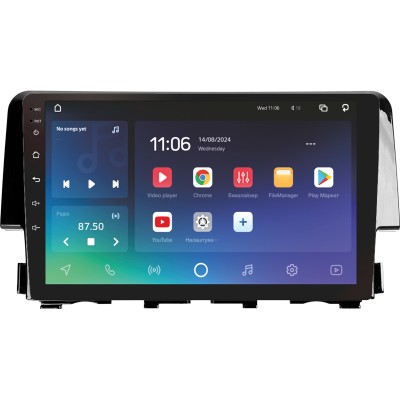 Штатна магнітола SIGMA X9432 ANDROID 10 4+32 Gb 4G DSP Honda Civic 10 FC FK 2015-2020 9"