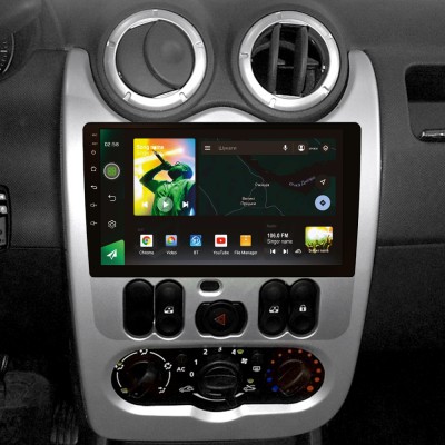 Штатна магнітола SIGMA X9464 ANDROID 10 4+64 Gb 4G DSP Renault Logan 1 Sandero For Dacia Duster 2009-2017 9"
