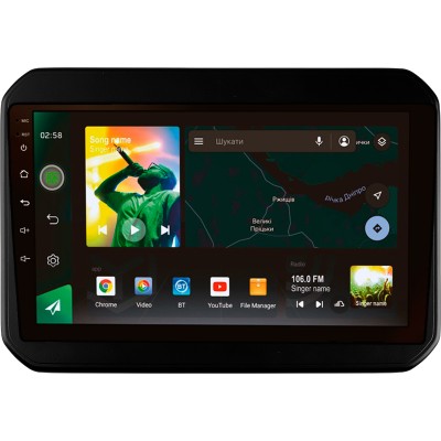 Штатна магнітола SIGMA X9464 ANDROID 10 4+64 Gb 4G DSP Suzuki Ignis 2016-2020 9"