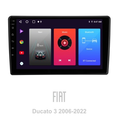 Штатна магнітола SIGMA F9216 ANDROID 10 2+32 Gb Fiat Ducato 3 For Peugeot Boxer 2 For Citroen Jumper 2 2006-2022 (A) 9"