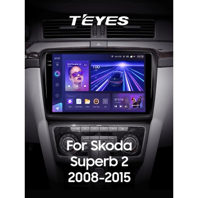 Штатна магнітола Teyes CC3 4+32 Gb Skoda Superb 2 B6 2008-2015 10" 2k